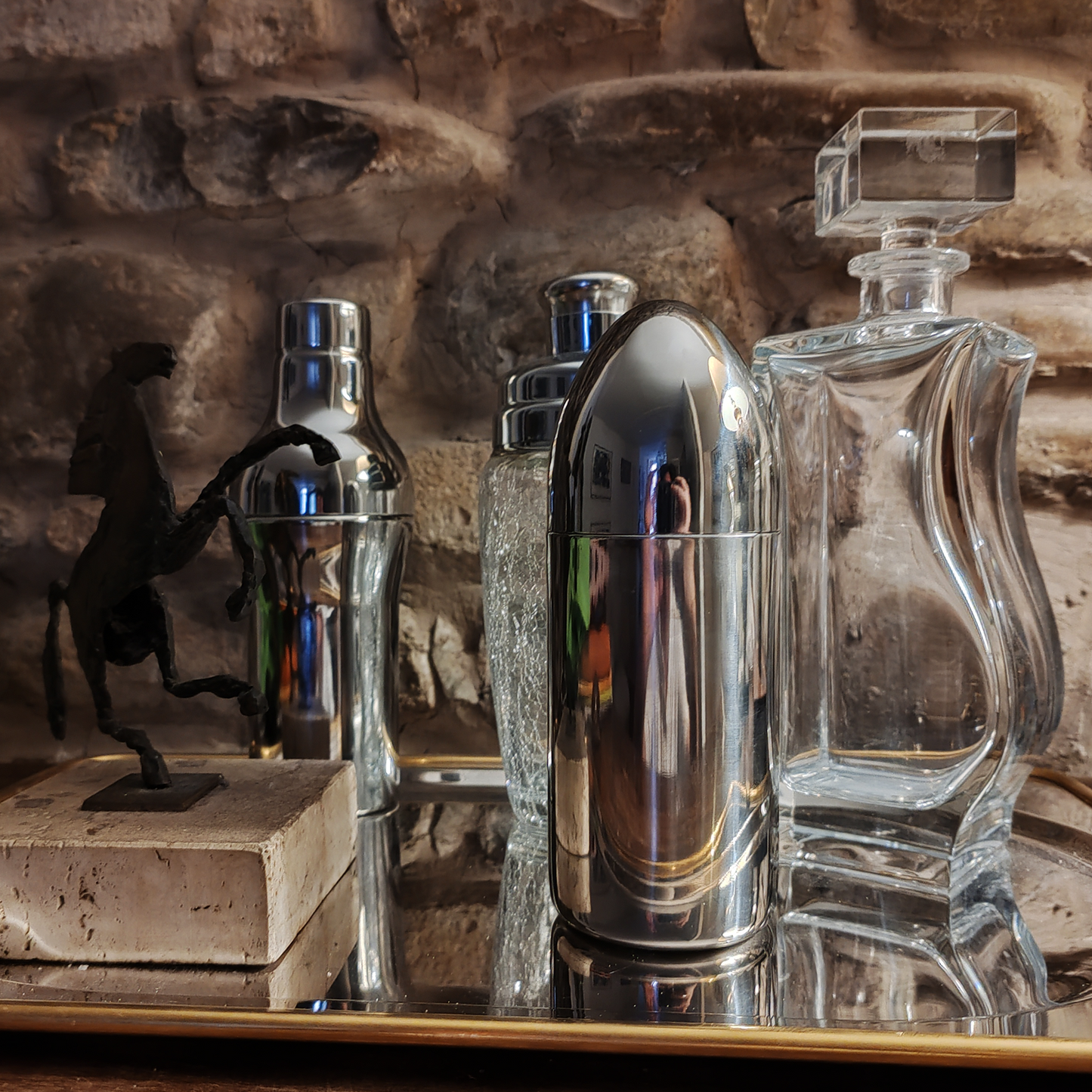 Bullet Cocktail Shaker in Stainless Steel - 1960s
