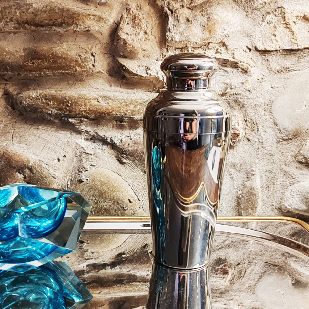 Vintage Cocktail Shaker in Stainless Steel by Fornari - 1960s.