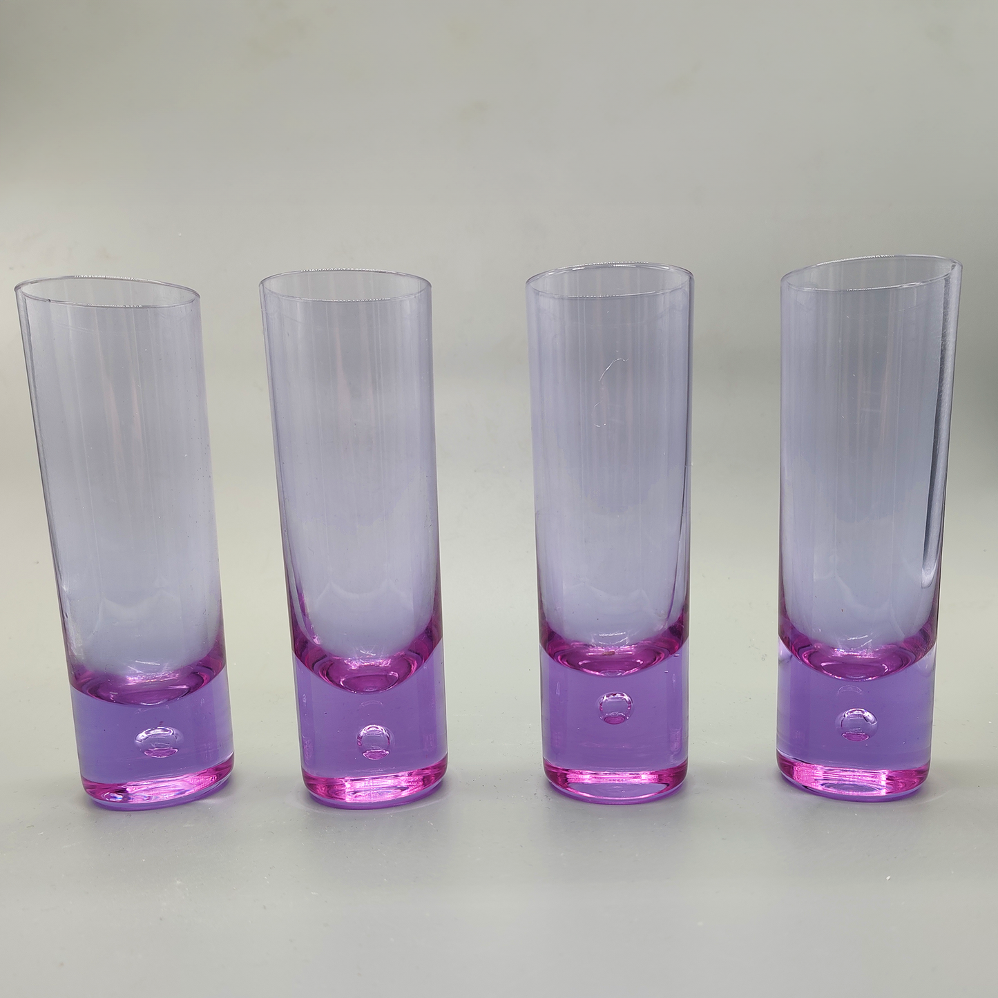 Crystal set with Ice Bucket and 4 Glasses by VB Kristall - 1970s