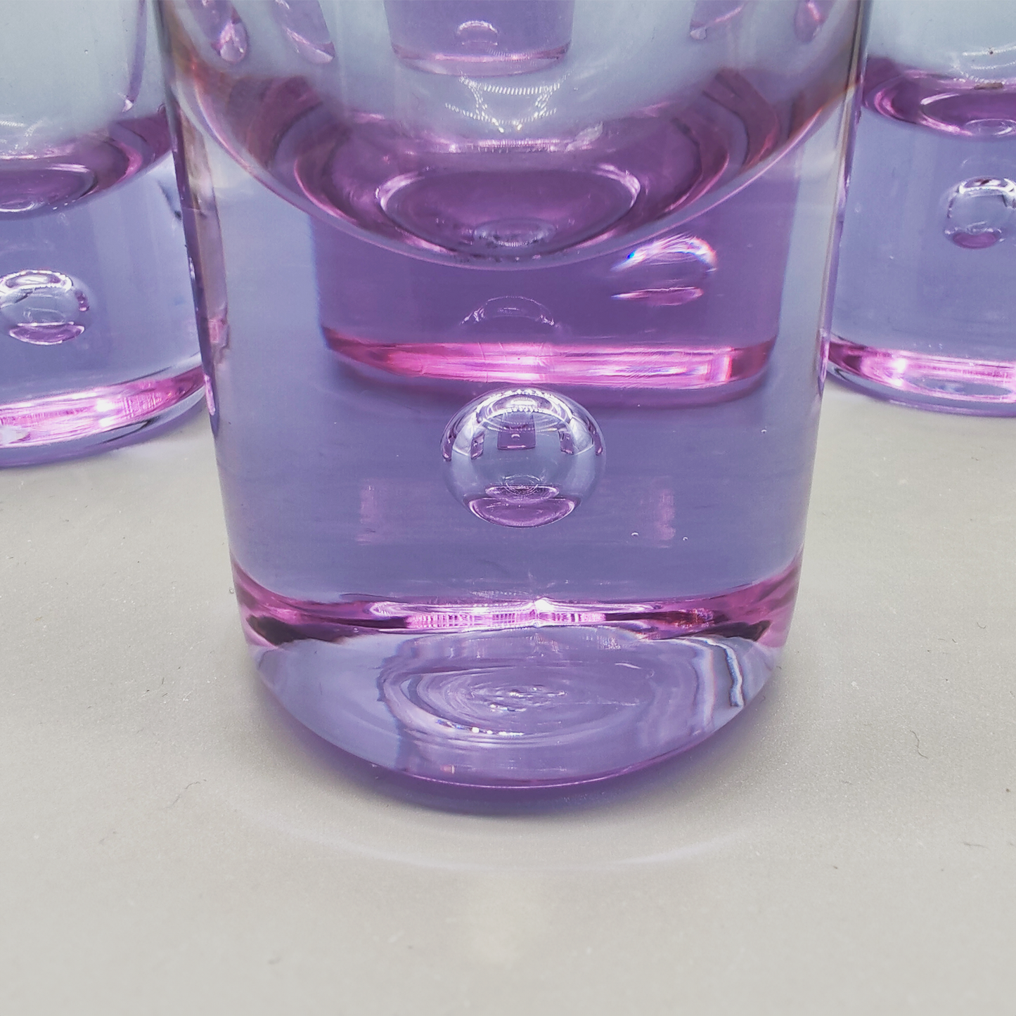 Crystal set with Ice Bucket and 4 Glasses by VB Kristall - 1970s