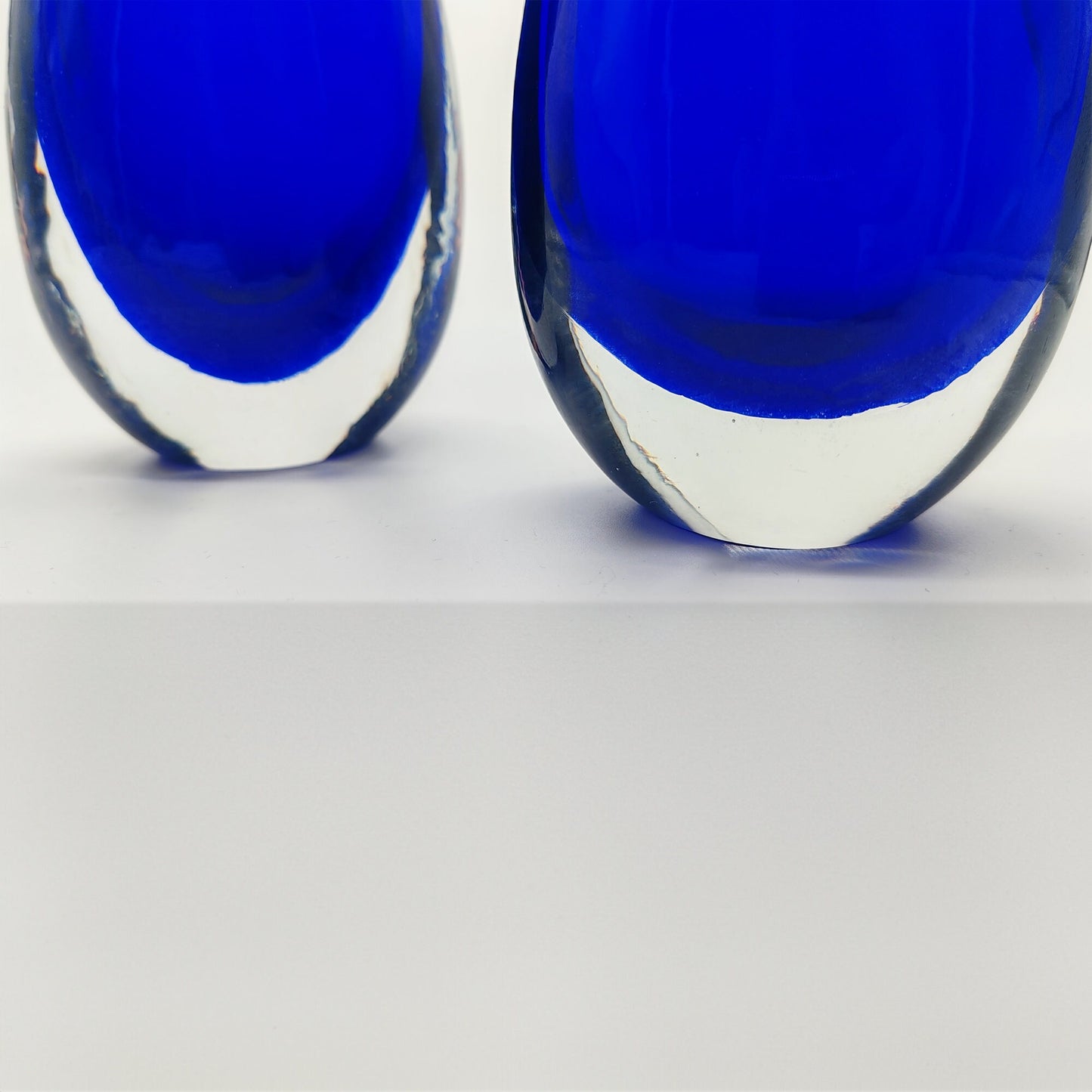 Vintage Vases in Murano Glass by Flavio Poli for Seguso. Set of 2 - 1960s.