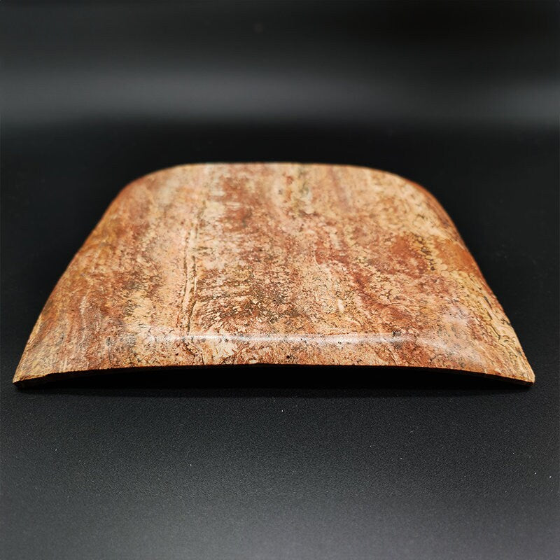 Wonderful Vintage Tray or Empty Pocket in Travertine. Made in Italy -1970s