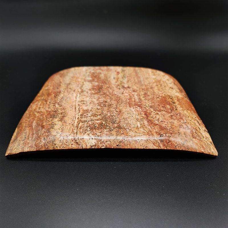 Wonderful Vintage Tray or Empty Pocket in Travertine. Made in Italy -1970s