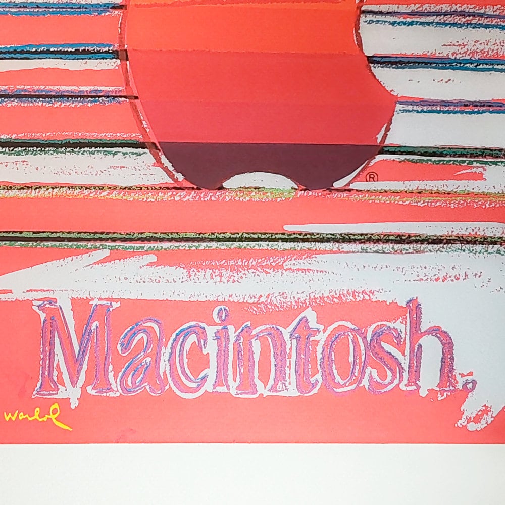 1980S Andy Warhol "Apple - Macintosh" Limited Edition Lithograph by CMOA. Numbered in Pencil.