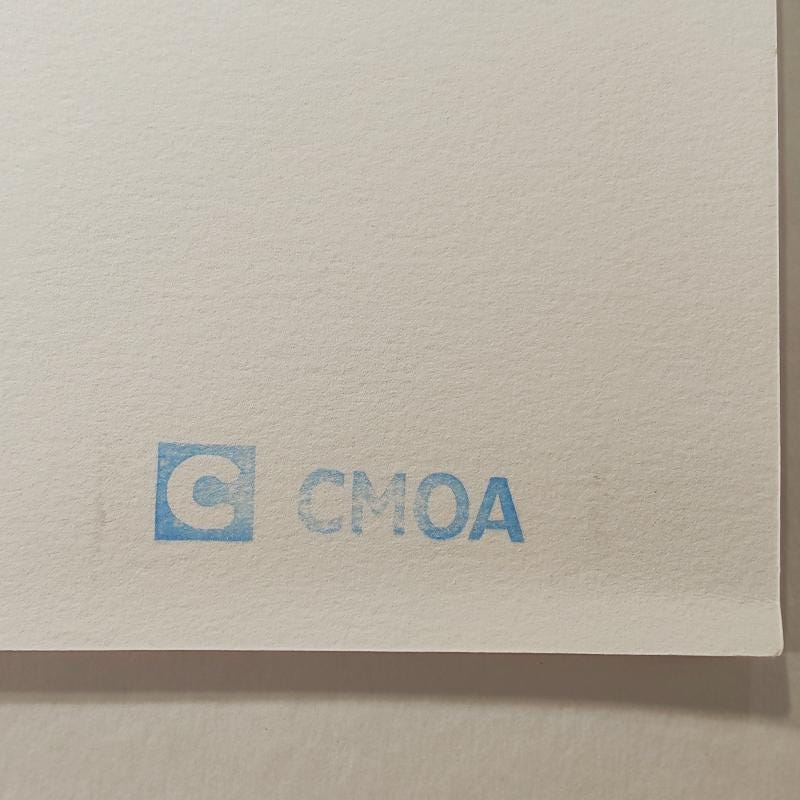 1980S Andy Warhol "Mickey Mouse" Limited Edition Lithograph by CMOA - Carnegie Museum of Art - Pittsburgh. Numbered in Pencil.