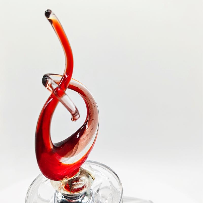 1980s Set of 3 Bottle Stoppers handcrafted by Murano Glass Masters - Murano Glass.