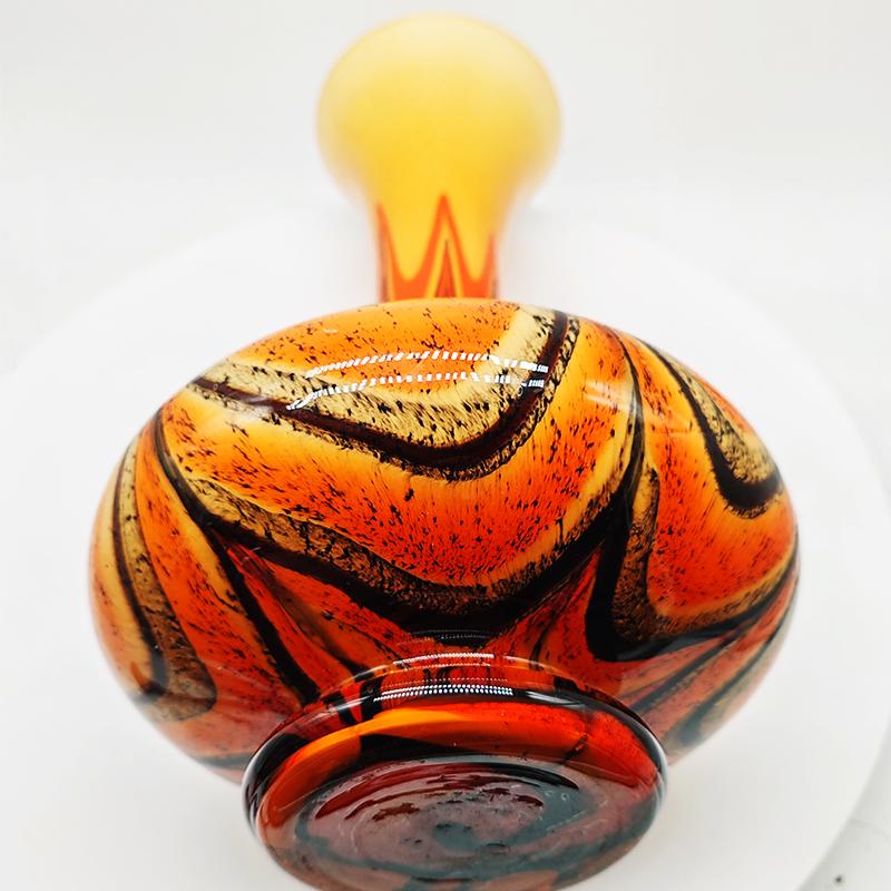 1970s Jacketed Vase 36 cm h in Murano Glass by Carlo Moretti - - Made in Italy