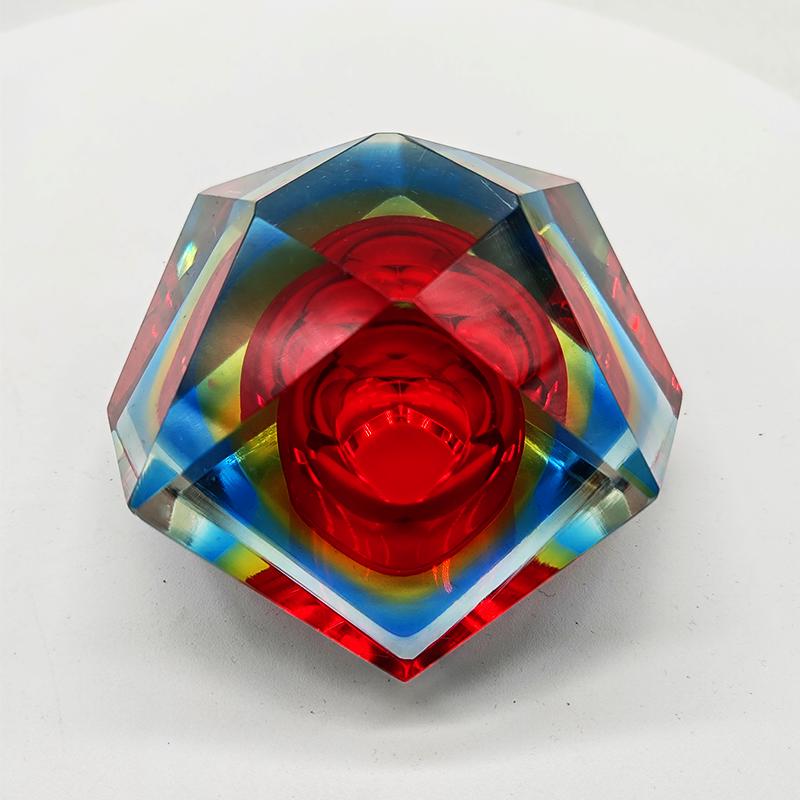 1960s Stunning Ashtray or Catch-all in Murano Glass by Flavio Poli for Seguso. Made in Italy
