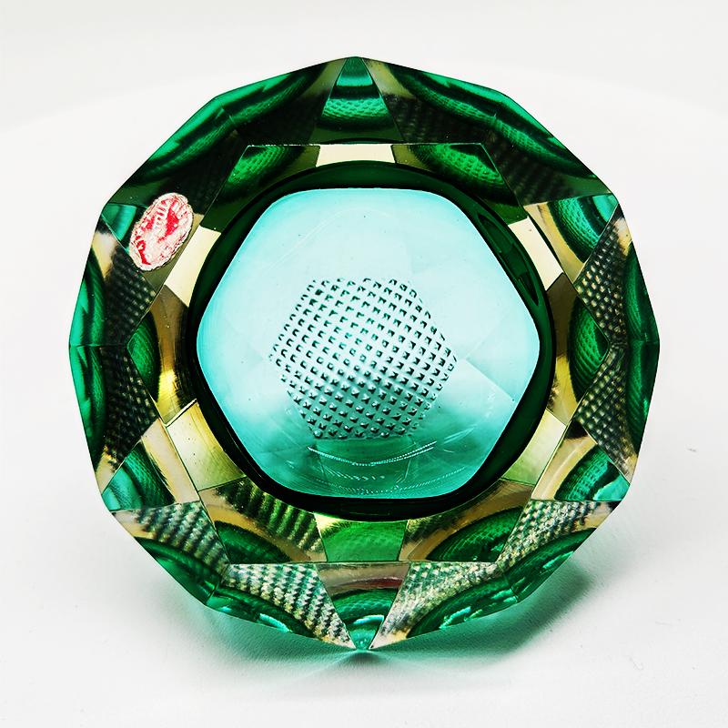 1960s Ashtray or Catch-all in Murano Glass by Flavio Poli for Seguso. Made in Italy.