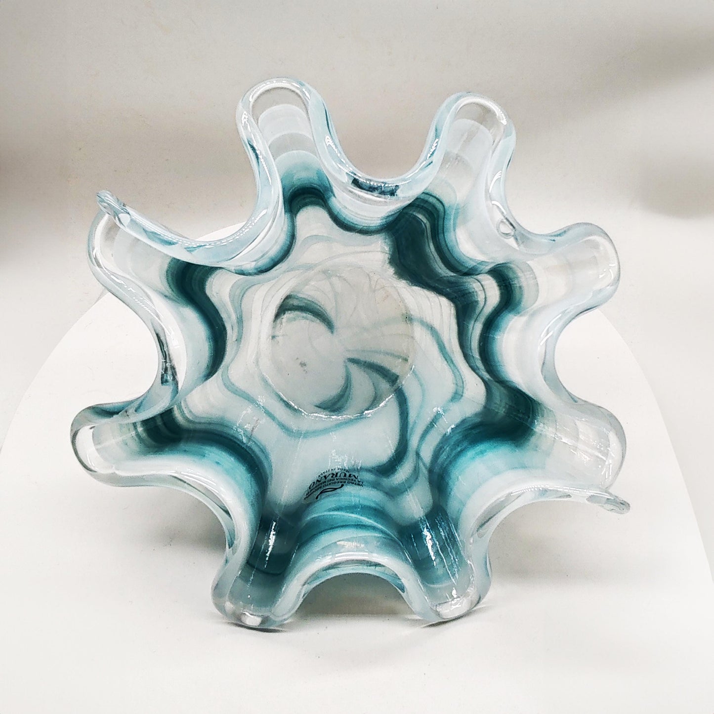 Stunning Fazzoletto Vase in Murano Glass - Made in Italy