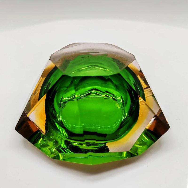 1960s Ashtray or Catch-all in Murano Glass by Flavio Poli for Seguso. Made in Italy.