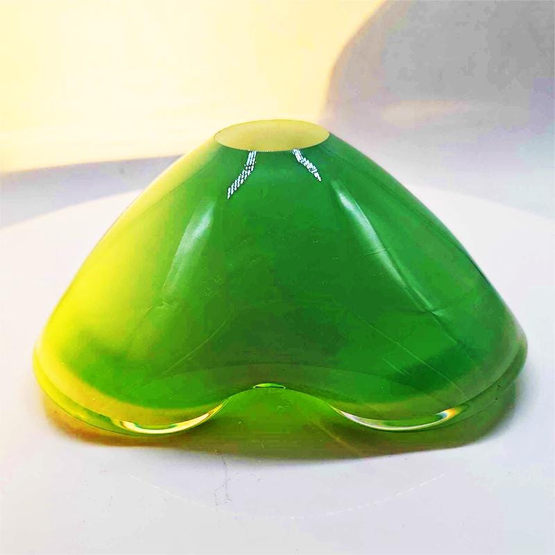 1960s Big Ashtray or Catch-all in Murano Glass by Flavio Poli for Seguso. 18 cm - Made in Italy.