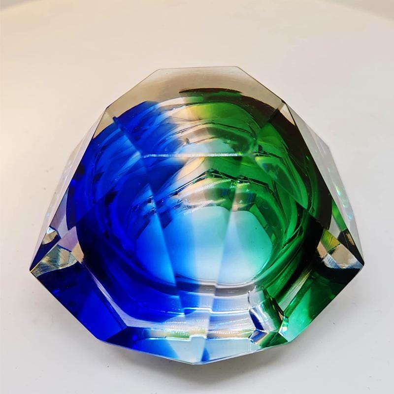 1960s Rare Ashtray or Catch-all in Murano Glass by Flavio Poli for Seguso.