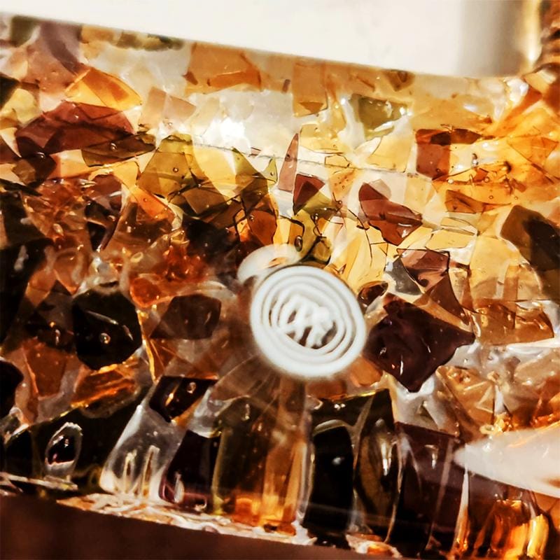 1970s Stunning Photo Frame in Handcrafted Murano Glass. Made in Italy.