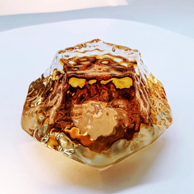 1960s Stunning Ashtray or Catch-all in Murano Glass by Flavio Poli for Seguso. Made in Italy.