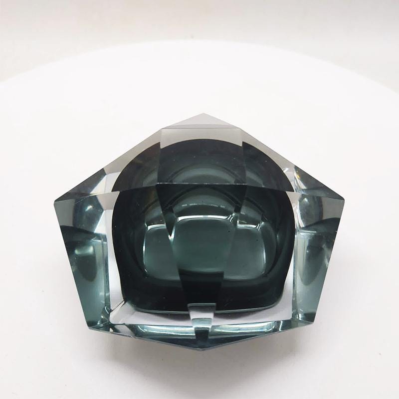 1960S Ashtray or Catch-all in Murano Glass by Flavio Poli for Seguso. Made in Italy. 14 cm / 5.51 inches