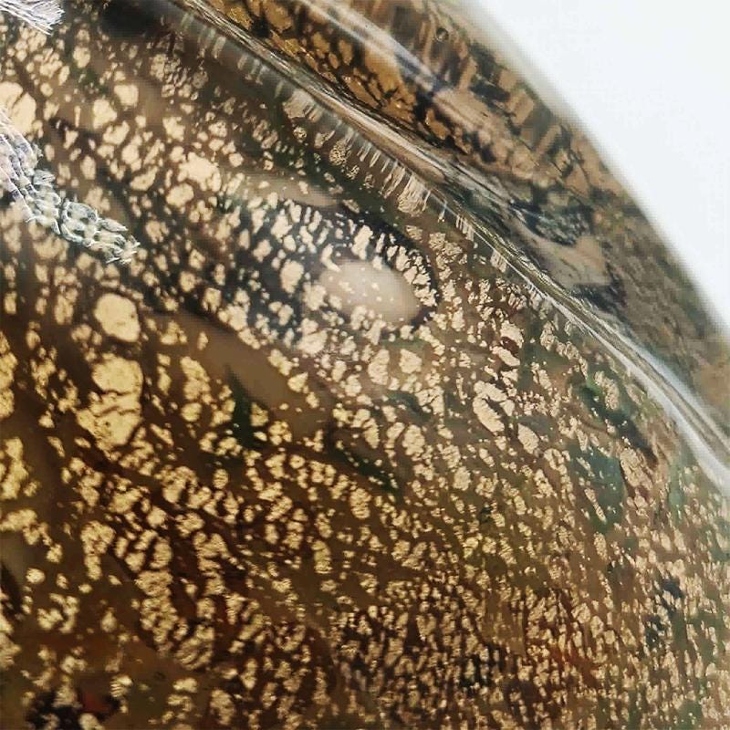 1950s Big Ashtray in Murano Glass attributed to Dino Martens. Made in Italy. 20 cm /