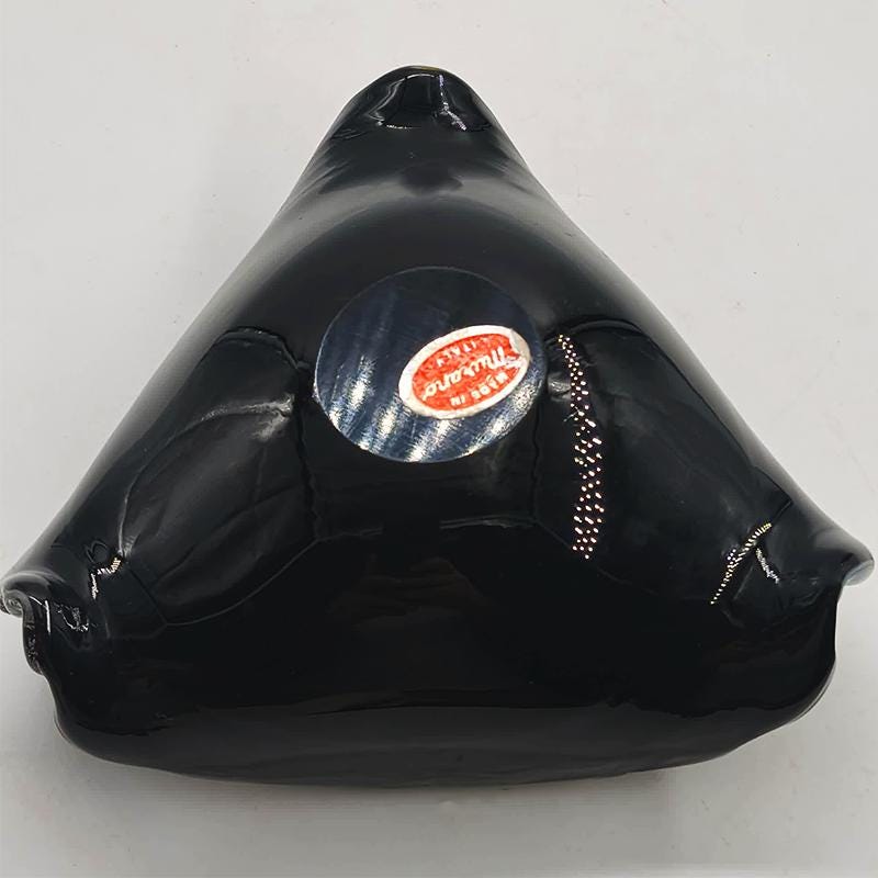 1950s Stunning Ashtray in Murano glass by Dino Martens - Tutti Frutti. Made in Italy. 15 cm. / 5.90 inches