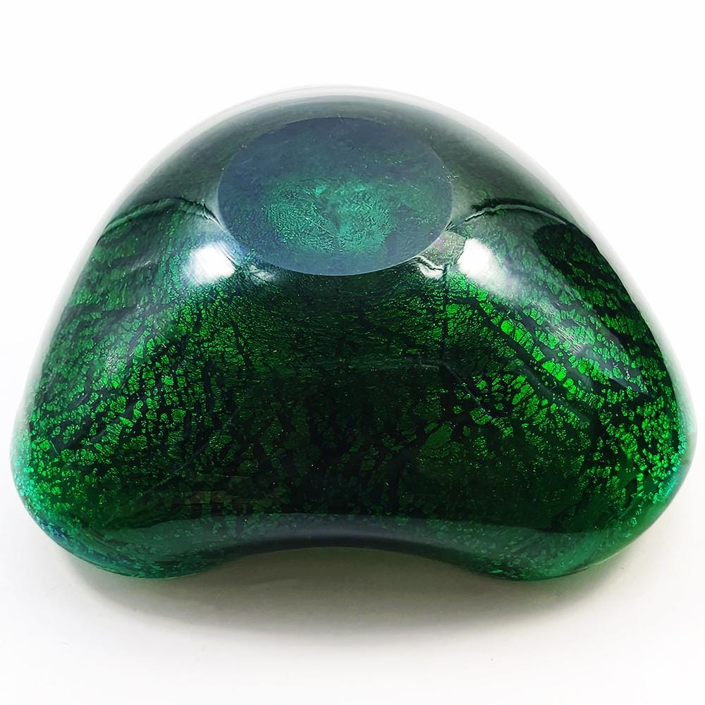 1950s Big Ashtray in Murano Glass by Dino Martens - Tutti Frutti. Made in Italy. 17 cm. / 6.69 inches