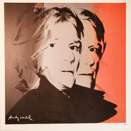 1980s Andy Warhol "Self-Portrait" Limited Numbered Edition Lithograph by CMOA.