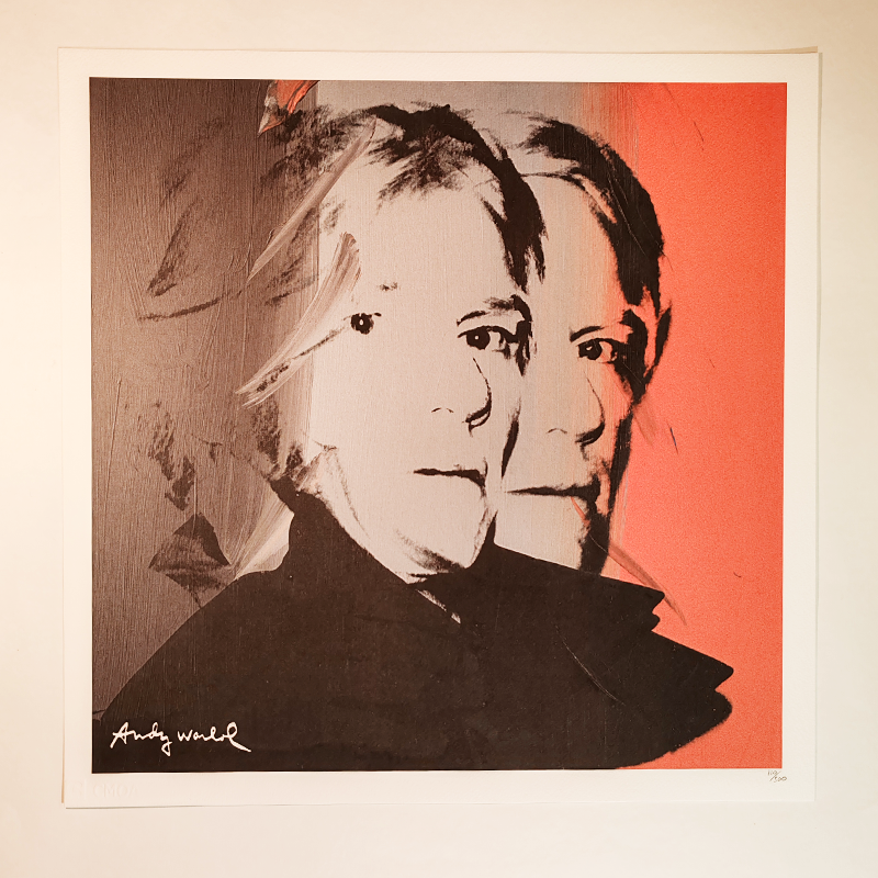 1980s Andy Warhol "Self-Portrait" Limited Numbered Edition Lithograph by CMOA.