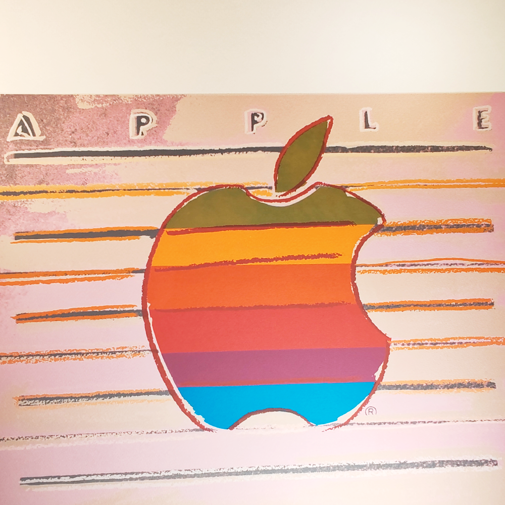 1980s Andy Warhol "Apple - Macintosh" Limited Edition Lithograph by CMOA.