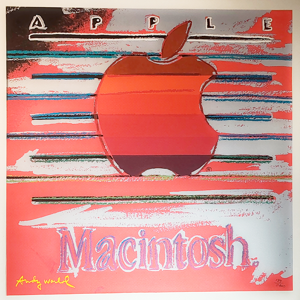 1980S Andy Warhol "Apple - Macintosh" Limited Edition Lithograph by CMOA.