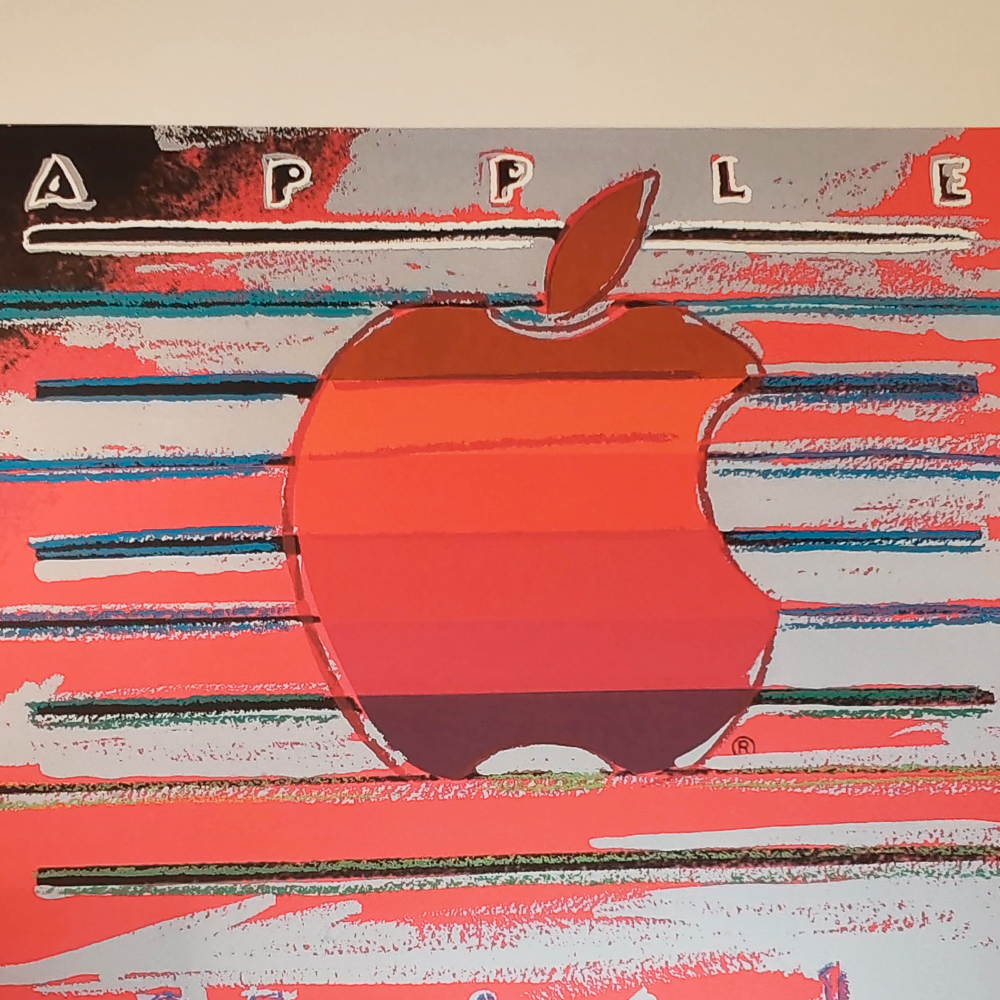 1980S Andy Warhol "Apple - Macintosh" Limited Edition Lithograph by CMOA.