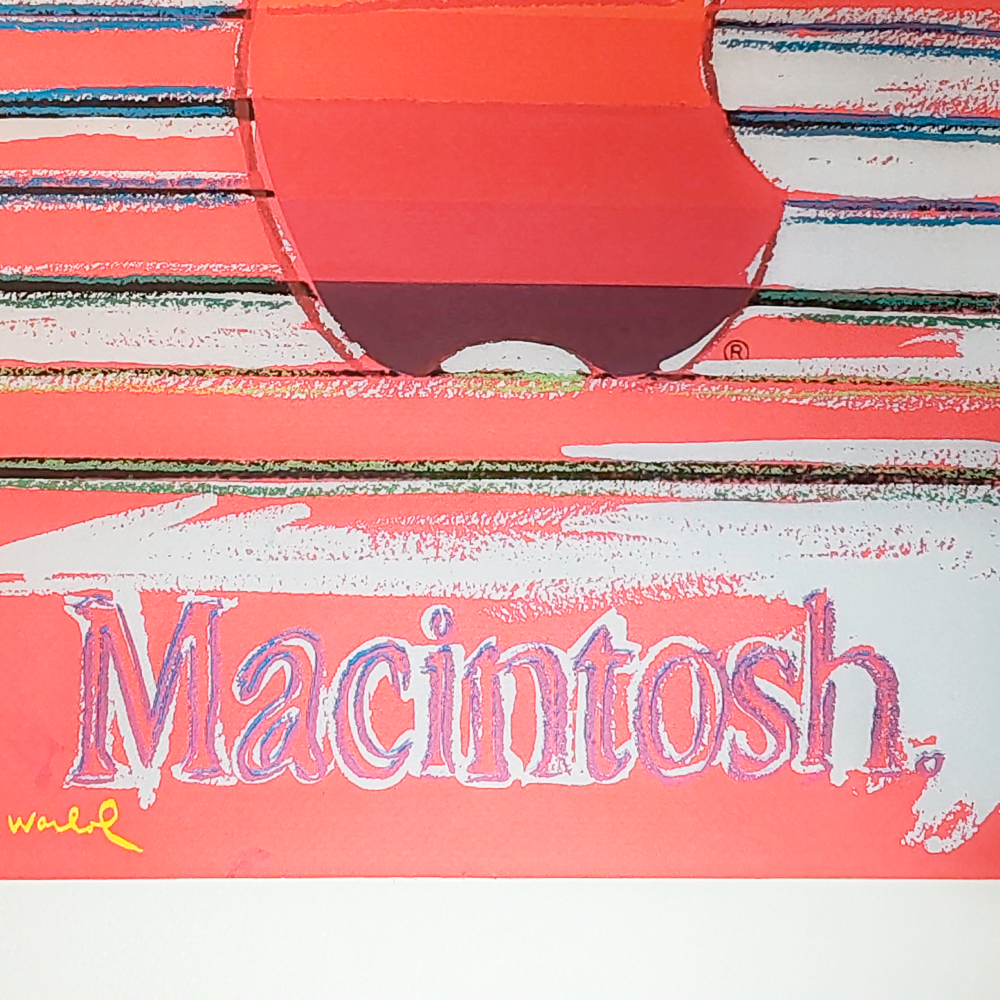 1980S Andy Warhol "Apple - Macintosh" Limited Edition Lithograph by CMOA.