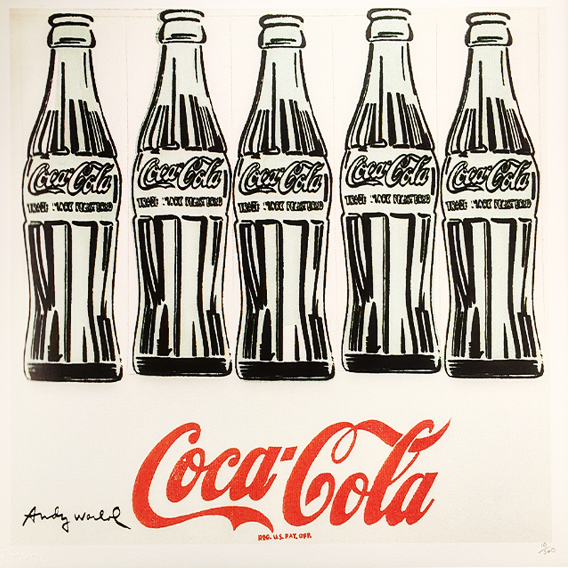 1980s Andy Warhol "Coca Cola" Limited Edition Lithograph by CMOA.