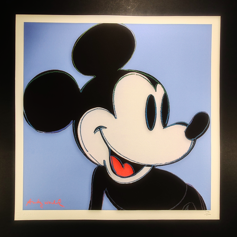 1980s Andy Warhol "Mickey Mouse" Limited Edition Lithograph by CMOA.