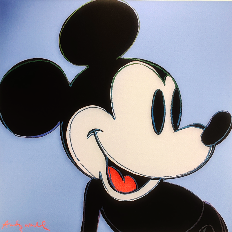 1980s Andy Warhol "Mickey Mouse" Limited Edition Lithograph by CMOA.