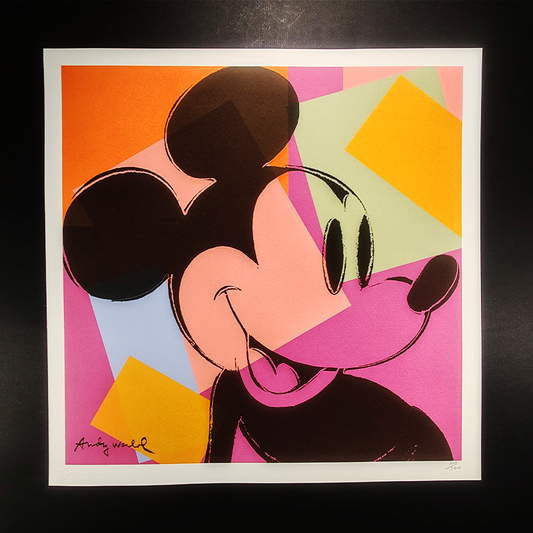 1980s Andy Warhol "Mickey Mouse" Limited Edition Lithograph by CMOA.