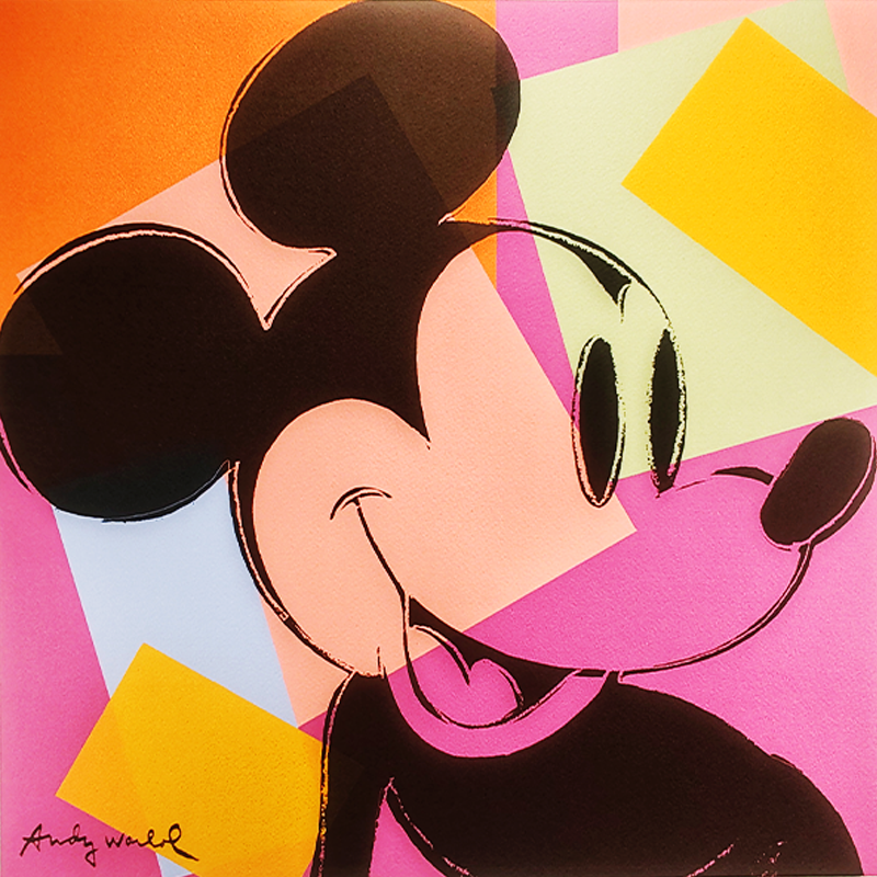 1980s Andy Warhol "Mickey Mouse" Limited Edition Lithograph by CMOA.