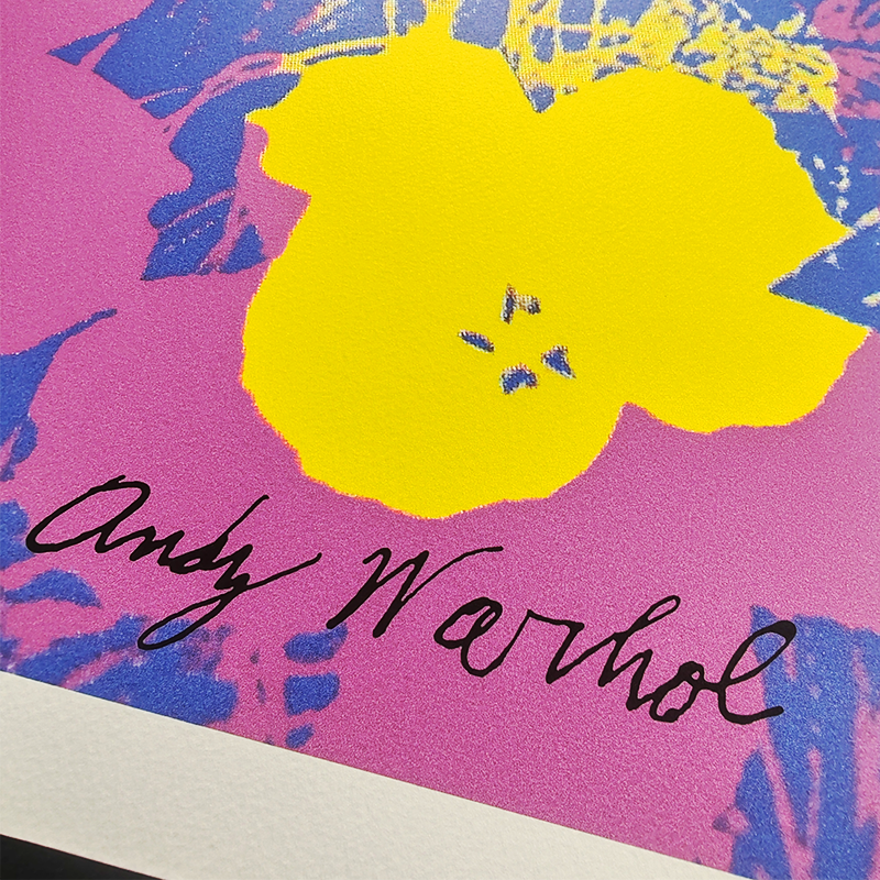 1980s Andy Warhol "Flowers" Limited Edition Lithograph by CMOA.