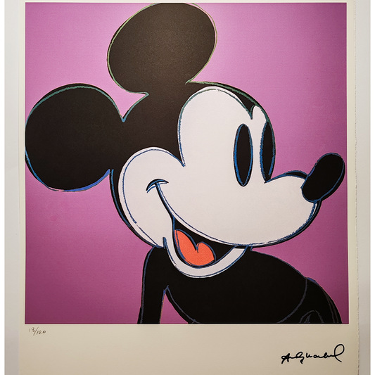 Andy Warhol "Mickey Mouse" Purple edition  - Limited Series Lithograph by Leo Castelli New York - 1980s