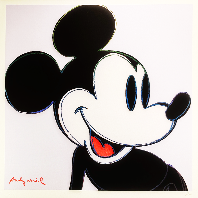 1980s Andy Warhol "Mickey Mouse" Classic - Limited Edition Lithograph by CMOA.