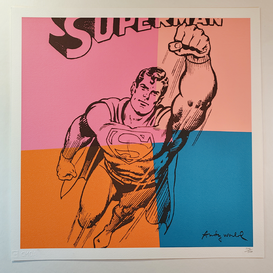 1980s Andy Warhol "Superman" Limited Numbered Edition Lithograph by CMOA.