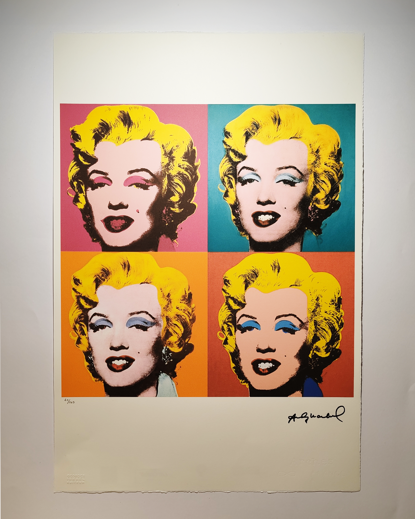 Andy Warhol "Marilyn" Limited Series Lithograph by Leo Castelli New York - 1980s