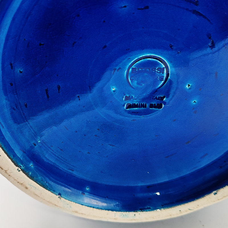 1960s Big Vase by Aldo Londi for Bitossi - Blue Rimini Collection - Made in Italy