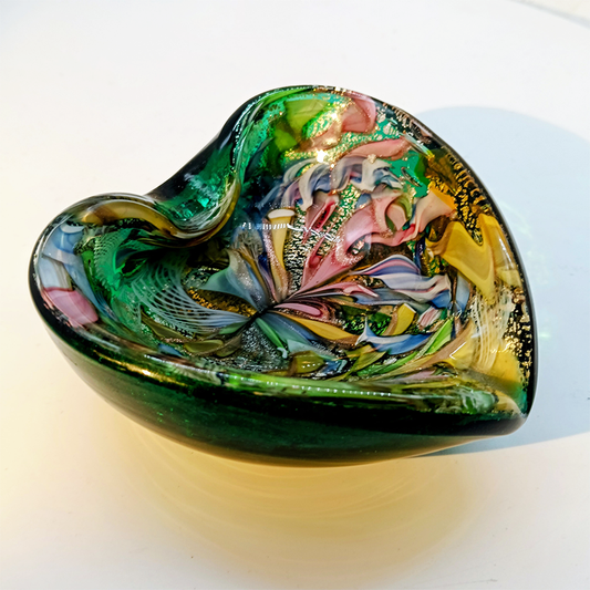 1950s Stunning Ashtray in Murano glass by Dino Martens - Tutti Frutti. Made in Italy.
