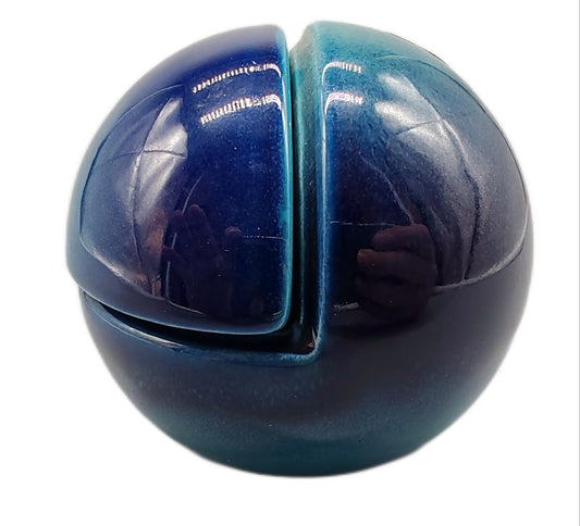 Space age sphere jewelry box by Emilio Cheveri. Made in Italy