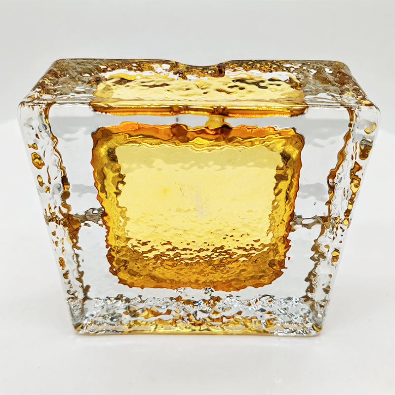 1970s Stunning Square Ashtray or Catch-all in Handcrafted Murano Glass by Antonio Imperatore. Made in Italy.