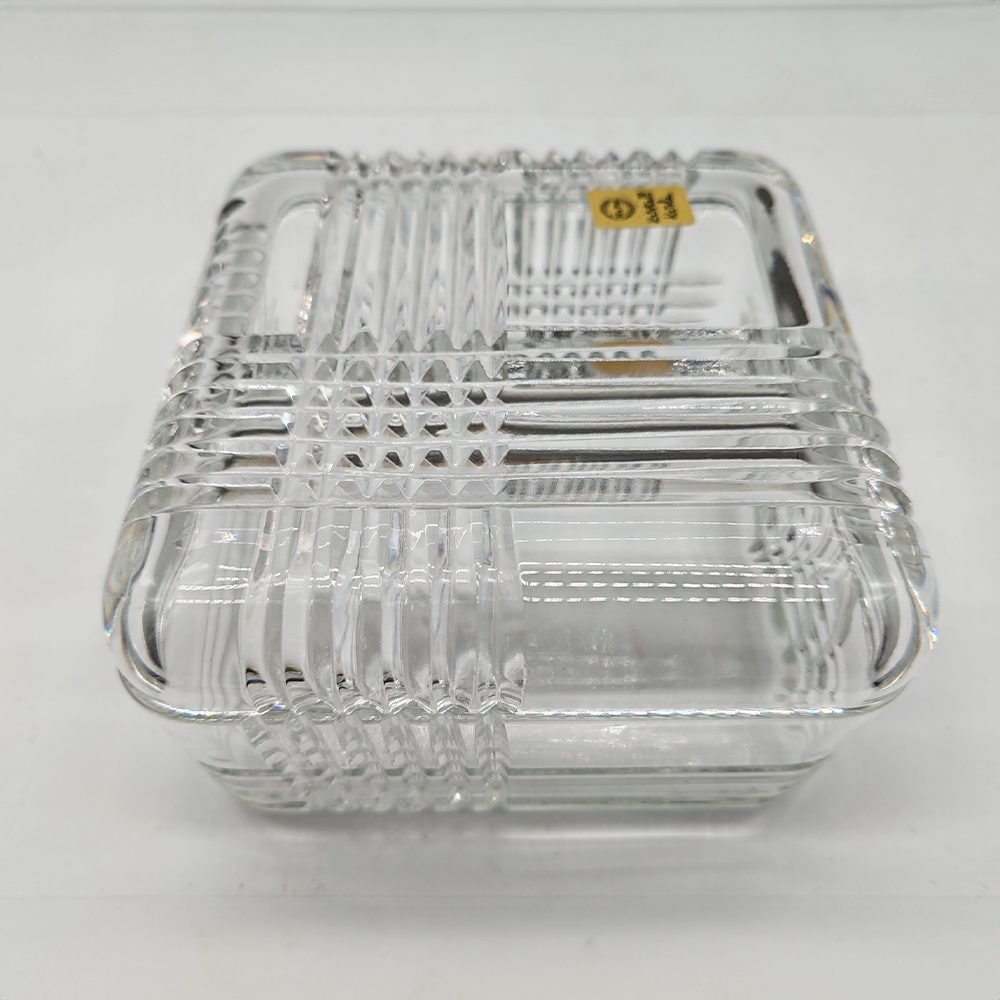 Vintage Crystal Jewelry Box by kristall Krisla - made in Italy - 1970s