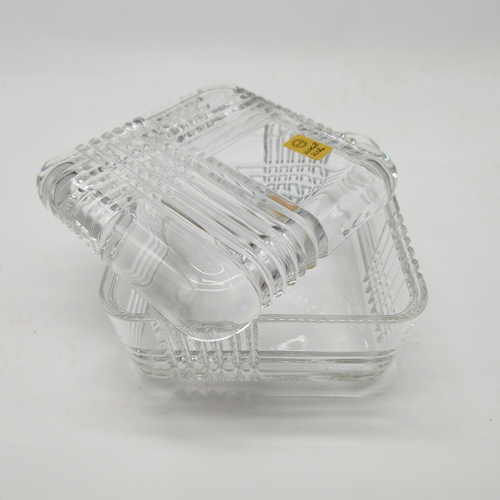 Vintage Crystal Jewelry Box by kristall Krisla - made in Italy - 1970s