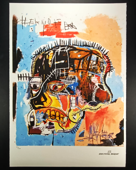 1990s Jean-Michel Basquiat Limited Edition Lithograph numbered in pencil.