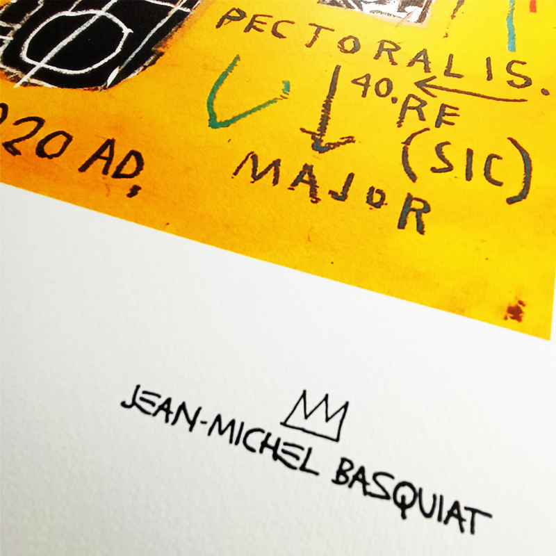 1990s Jean-Michel Basquiat Limited Edition Lithograph numbered in pencil.