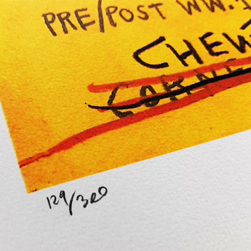 1990s Jean-Michel Basquiat Limited Edition Lithograph numbered in pencil.