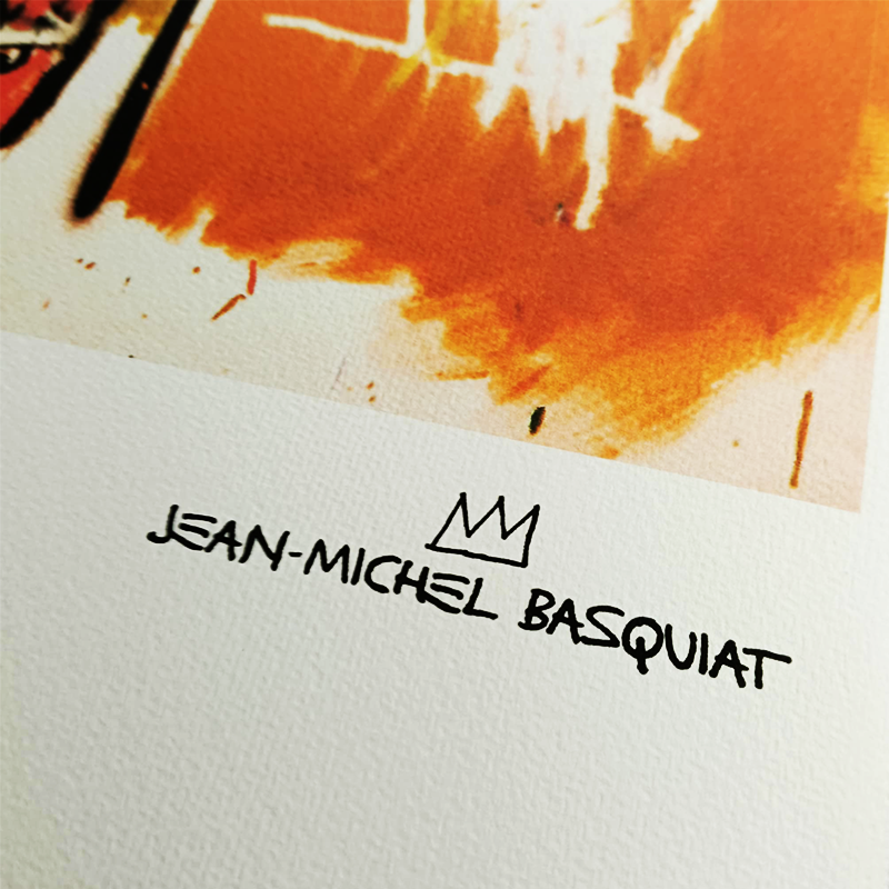 1990s Jean-Michel Basquiat Limited Edition Lithograph numbered in pencil.
