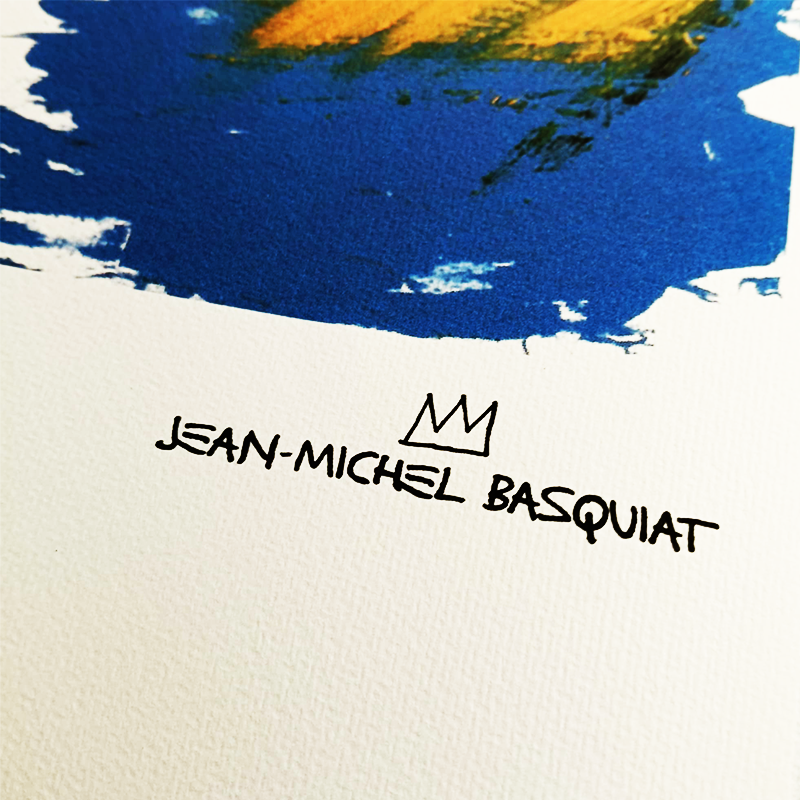1990s Jean-Michel Basquiat Limited Edition Lithograph numbered in pencil.